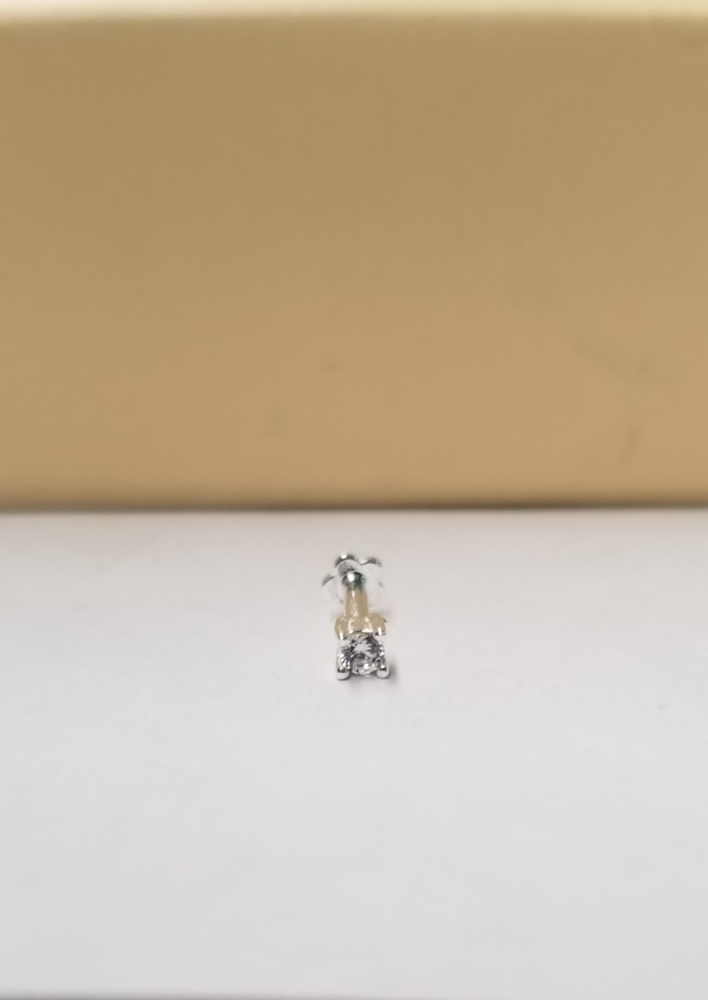 Simple & Dainty Flat Back Stud Earring Set 4mm Sterling Silver