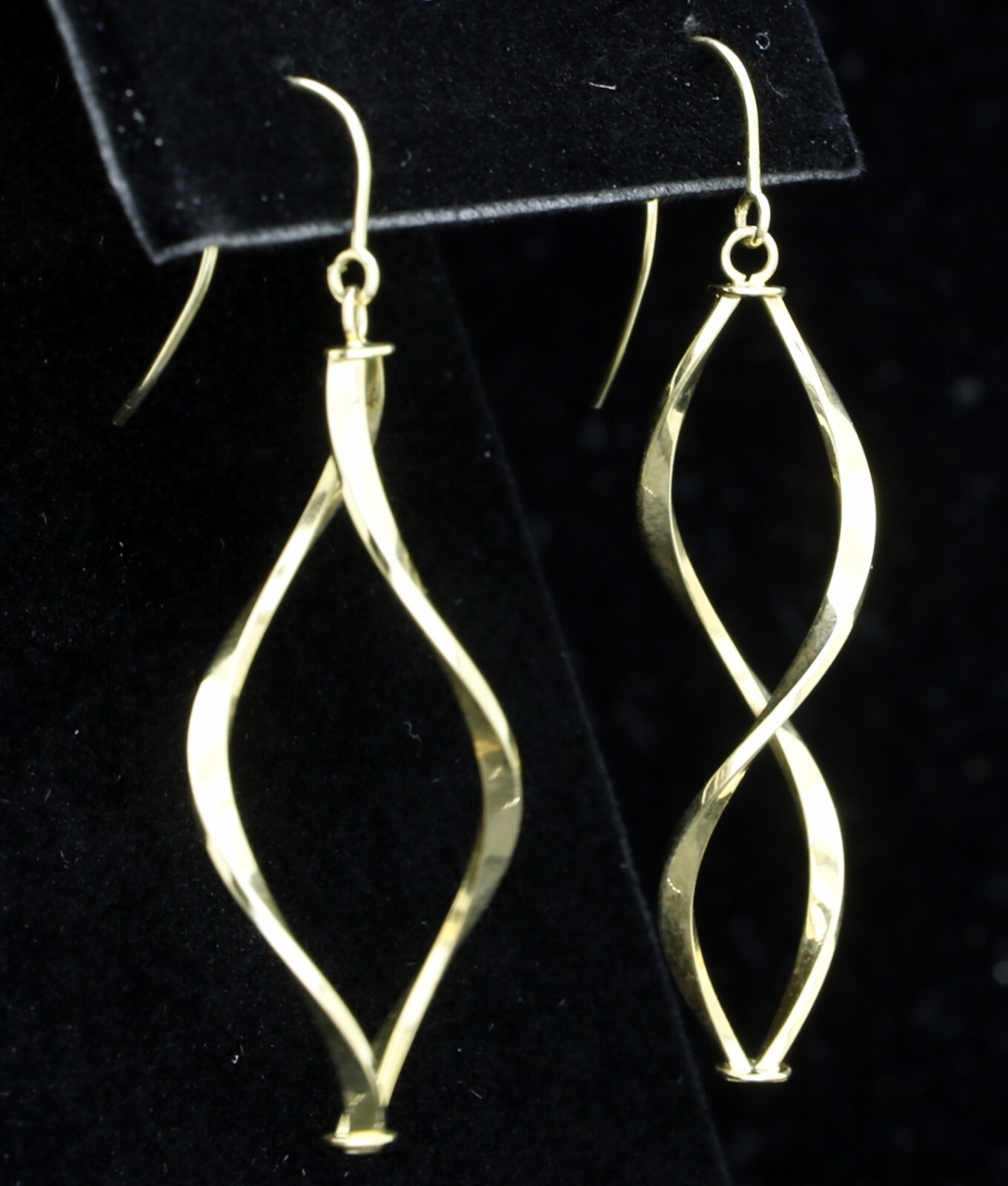 10K Y/G 1.9gr Earing”Wave “stile L-5.5 sm / 2 inch #1411