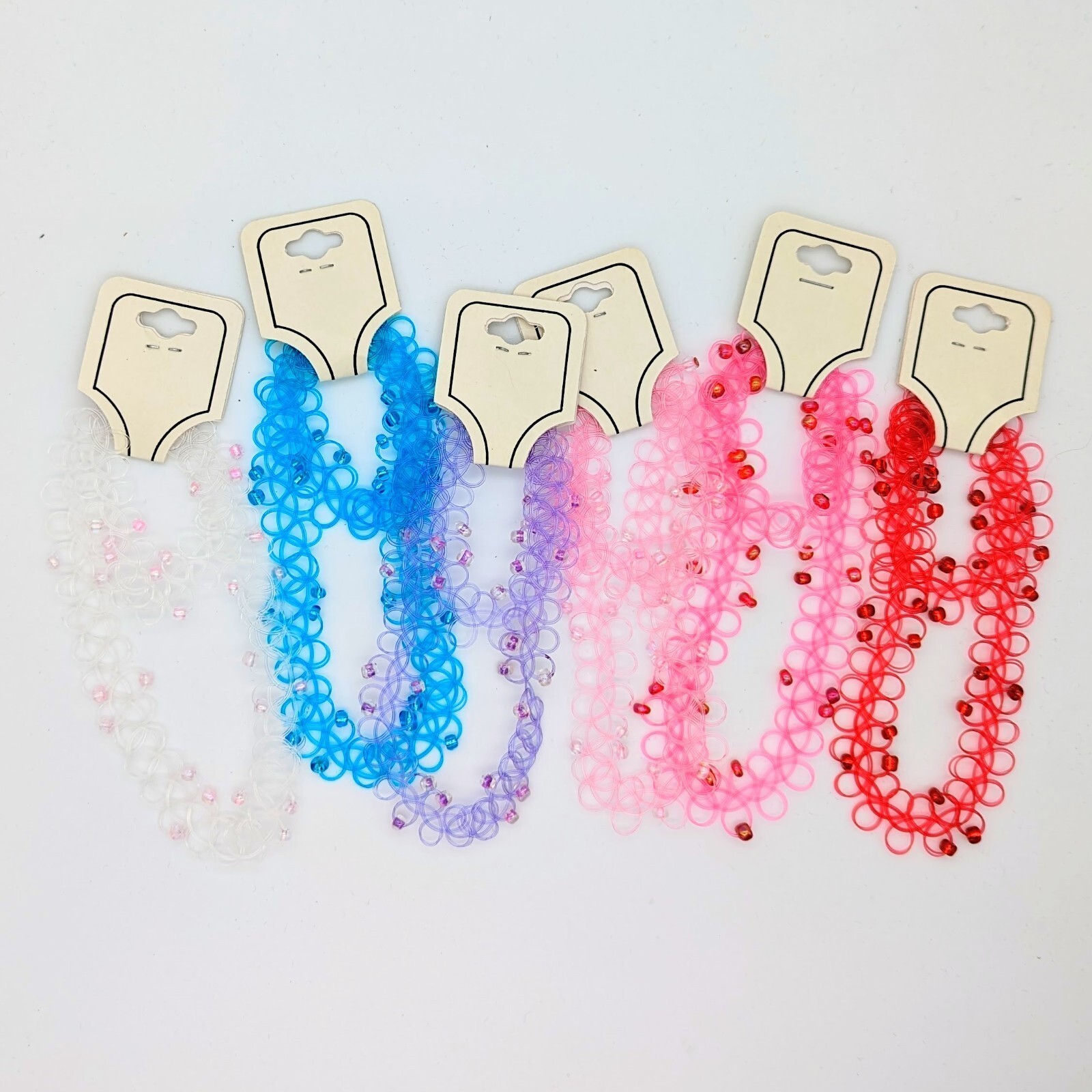 30 Kids Choker And Bracelet Sets Stretchable Job Lot Car Boot Brand New
