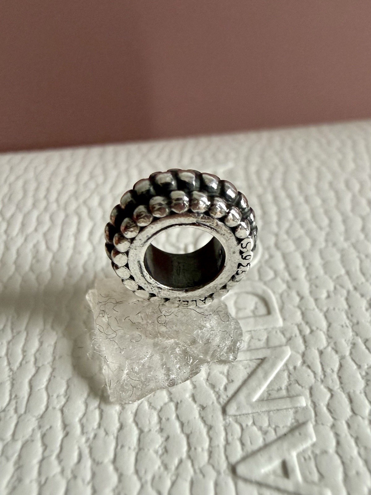 Pandora Sterling Silver Tires Spacer Charm #790244 Authentic Retired
