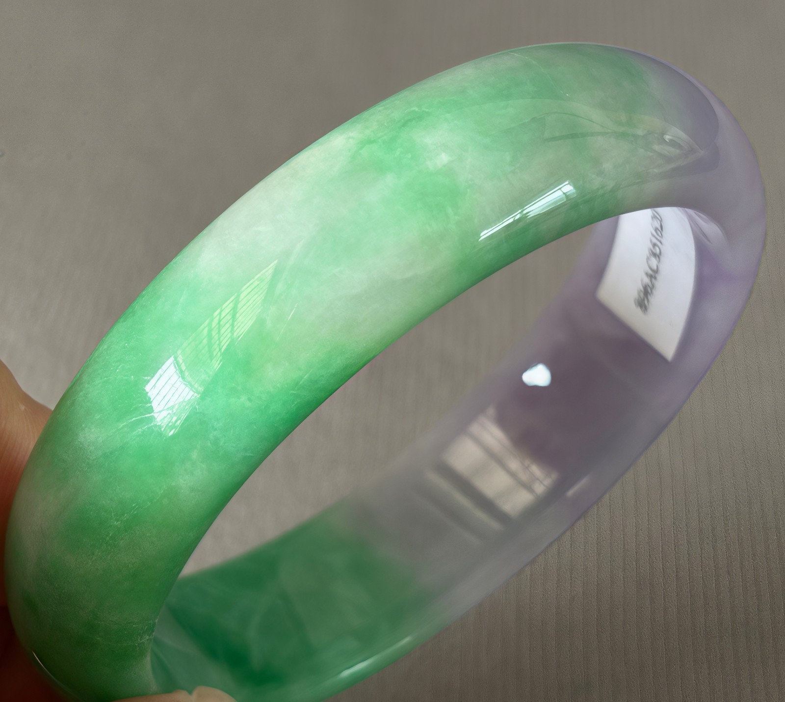 59mm Natural Green Jadeite Jade Bracelets Burma Emerald Jade Bracelet Bangle