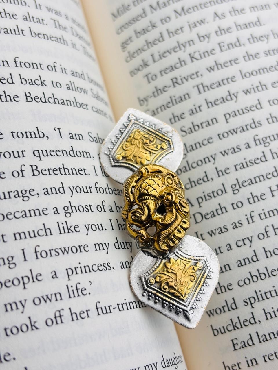 925 Silver Peacock Adjustable Ring Two-Tone Vintage Statement Ring For Women