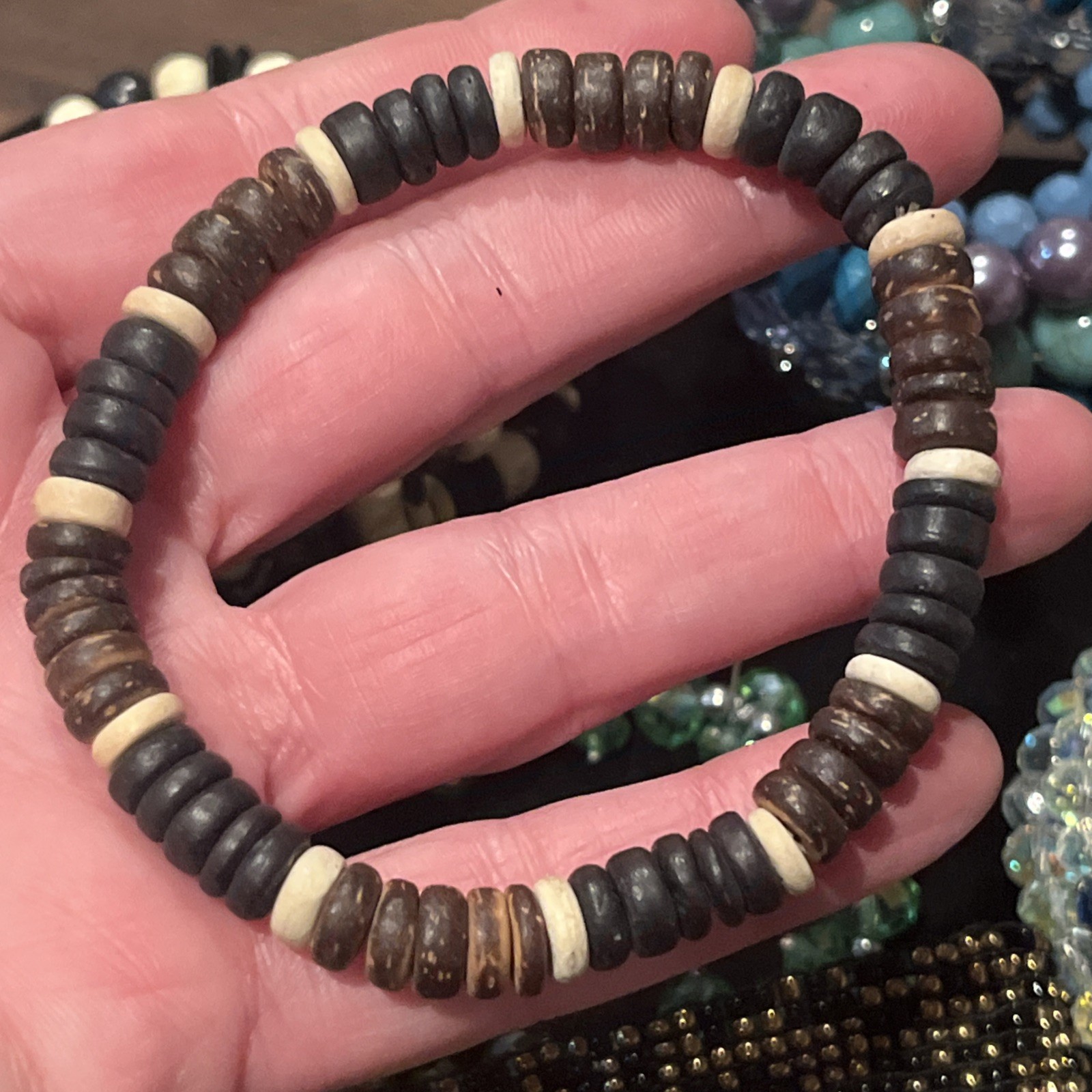 Women’s Beaded bracelets Lot 10 Piece Set Mixed Materials Multicolor Fashion