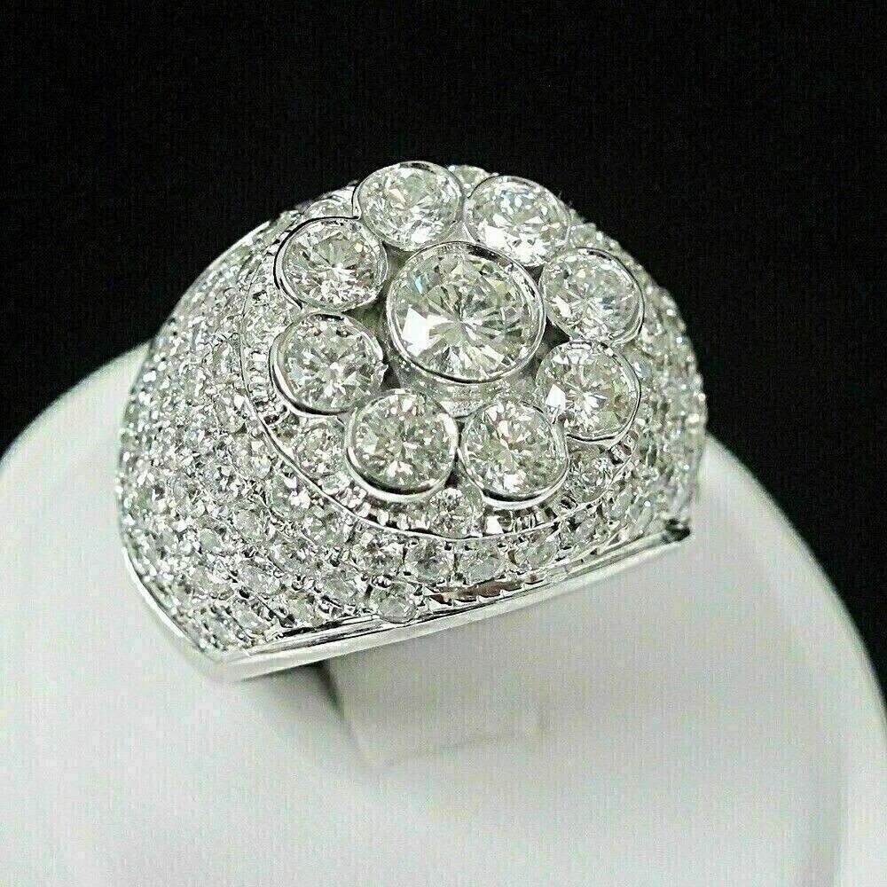 2.00Ct Round Cut Lab-created Diamond Men’s Engagement Ring 14k White Gold Plated