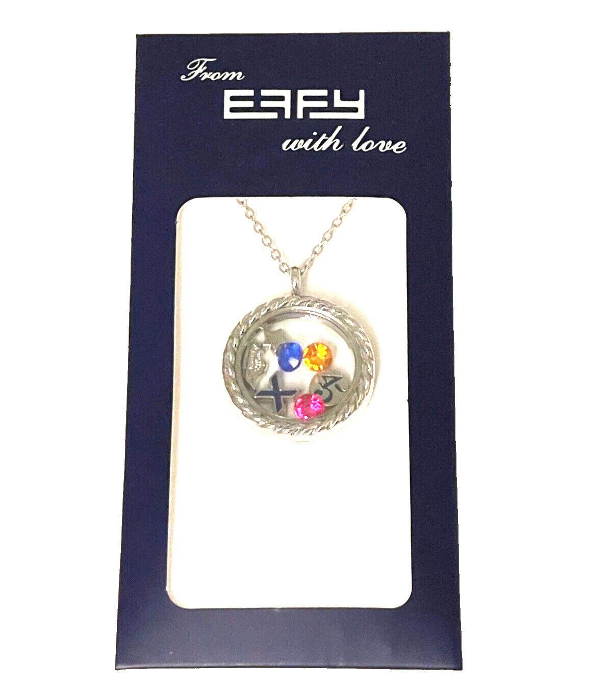 EFFY With Love – Charm Necklace/Pendant 7 Charms Nautical Locket Celebrity (OPB)