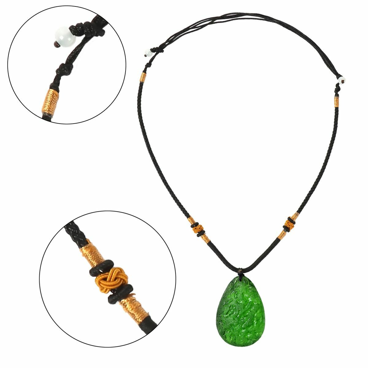 Natural Green Crystal Pendant Gem Moldavite Meteorite Impact Glass Necklace Gift