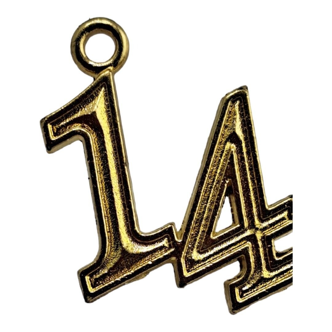 Graduation Tassel Pendant Golden Charm 2014 Jostens Grad, Celebration, Reunion