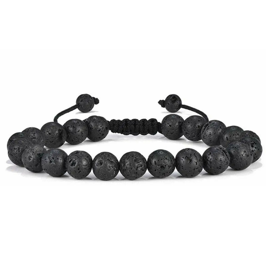 3 Style Natural Tiger Eye Lava Rock Bracelet 8mm Handmade Men Gift