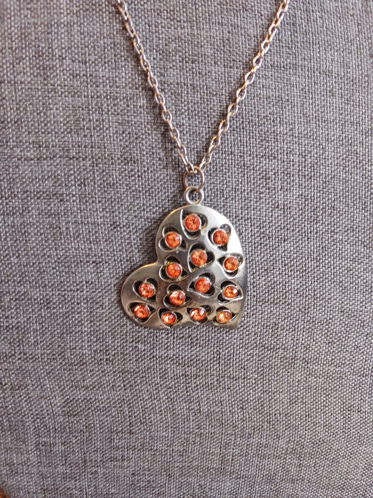 2 BIG HEART Necklaces! Very good to Excellent condition