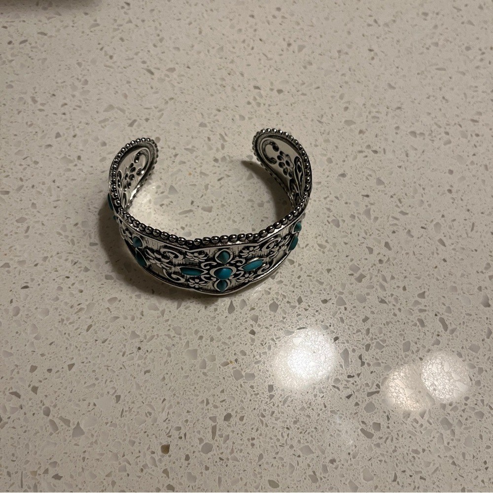 Bohemian Style fake Turquoise Iron cuff Bracelet