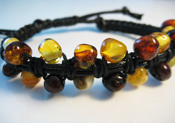Genuine Amber Baltic Amber Bracelet 7-10 in !!!