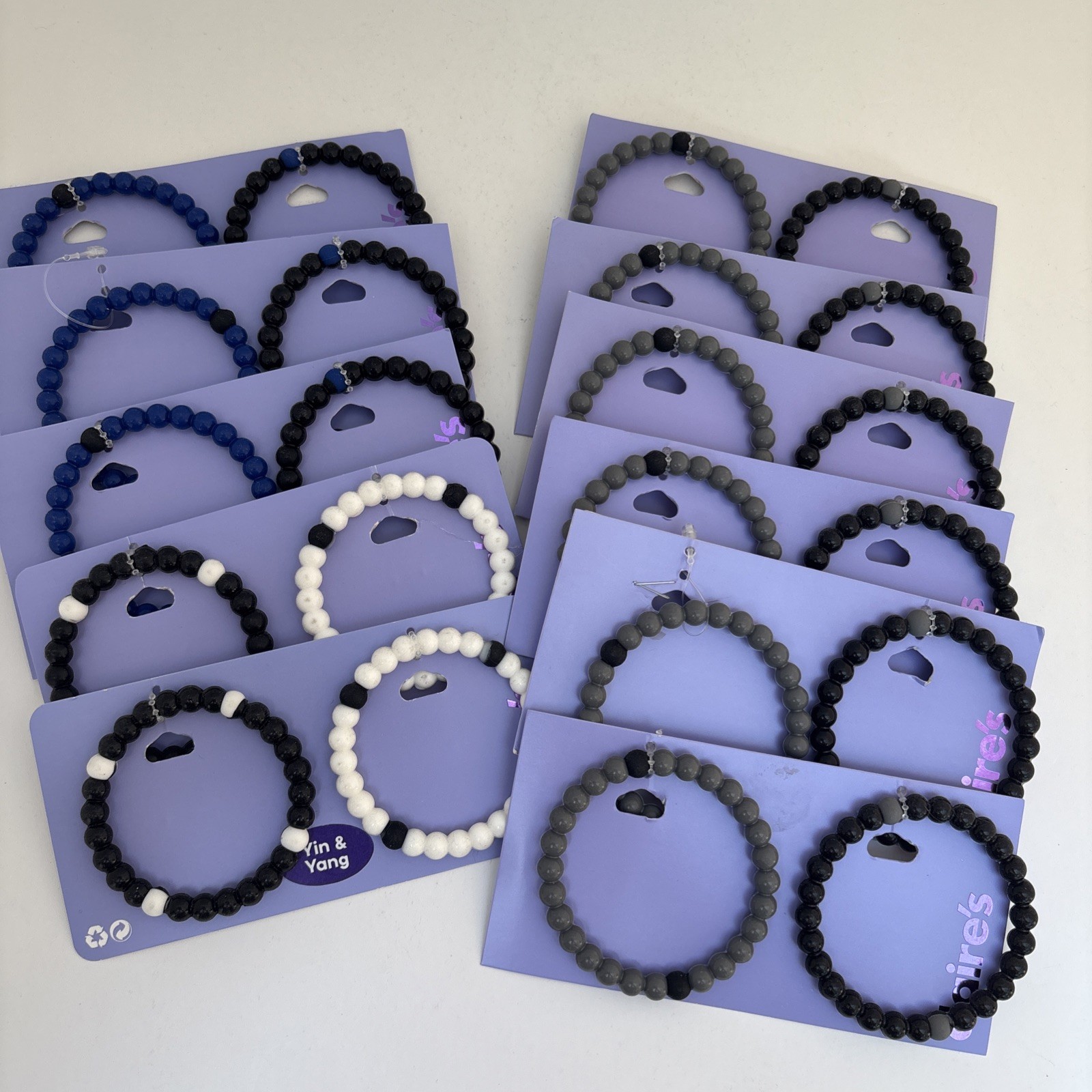 LOT of 11 Bracelets 2-Pack Lokai Style Silicone Colorful New With Tags Claire’s