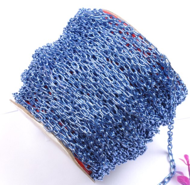 5M gold plated and silver cable openings link iron metal chains and colors