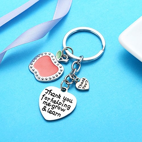 Teacher Keychain Set – 3PCs Jewelry Gift for Women Teachers, Birthday Style D