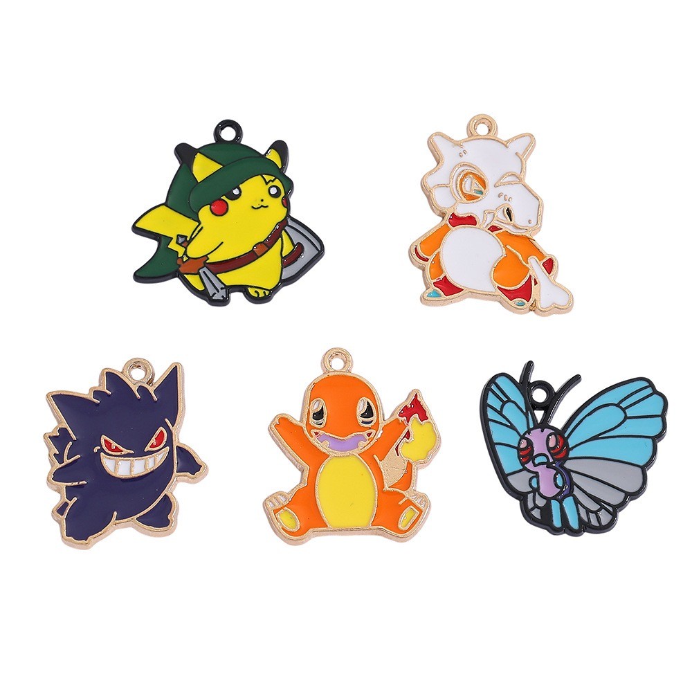 new lot 50Pcs cartoon Anime mix Charm necklace Pendant DIY Jewelry Making