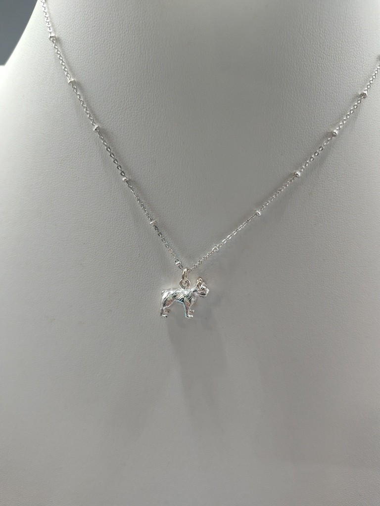 Lauren Conrad Silver Tone Dog Pendant Necklace