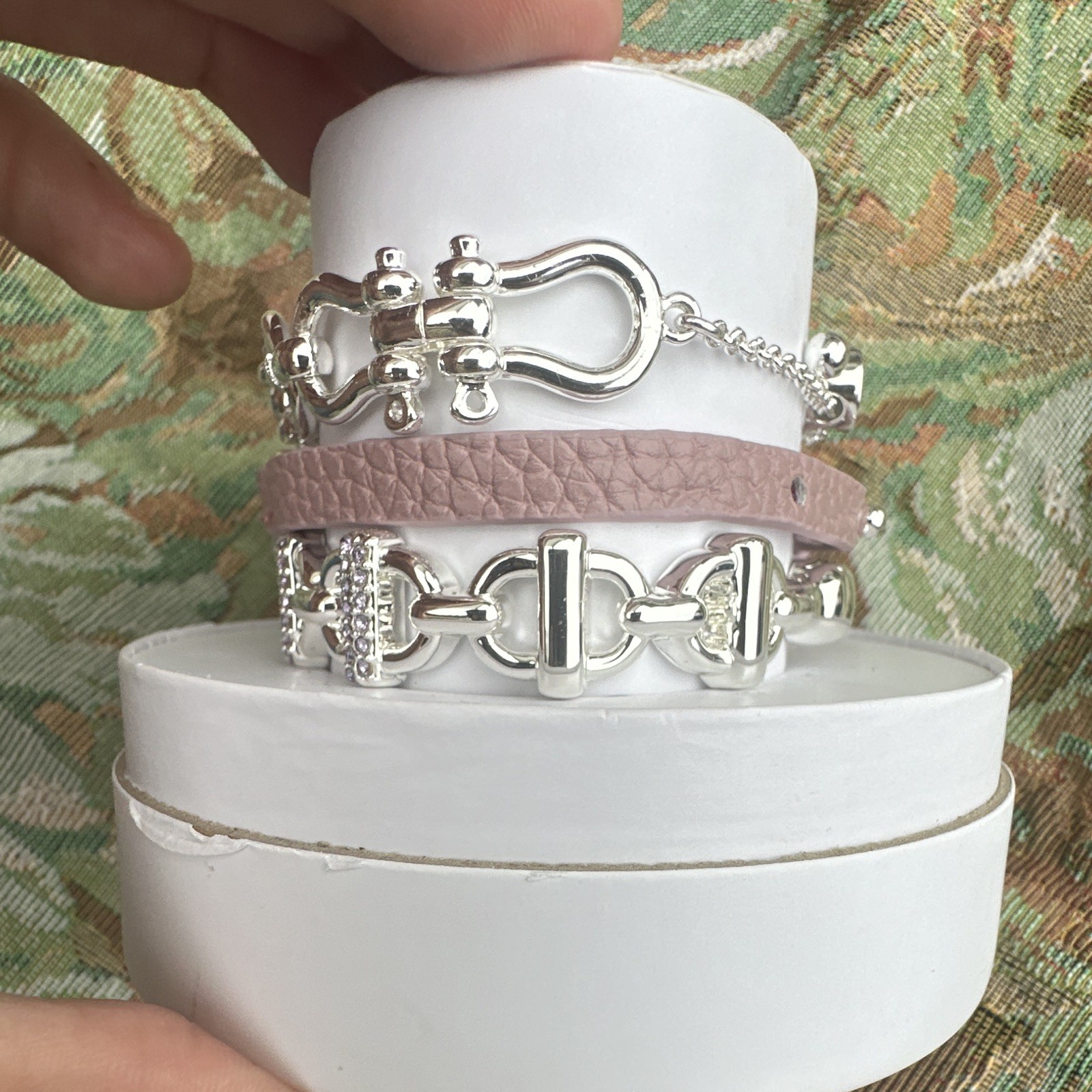 BP Spring Stack 2026 “High Maintenance Chic” Silver Plated Lab Stones.