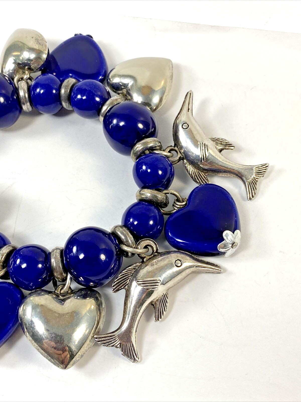 Rare Signed Zoe Coste Made In France Stretch Bracelet