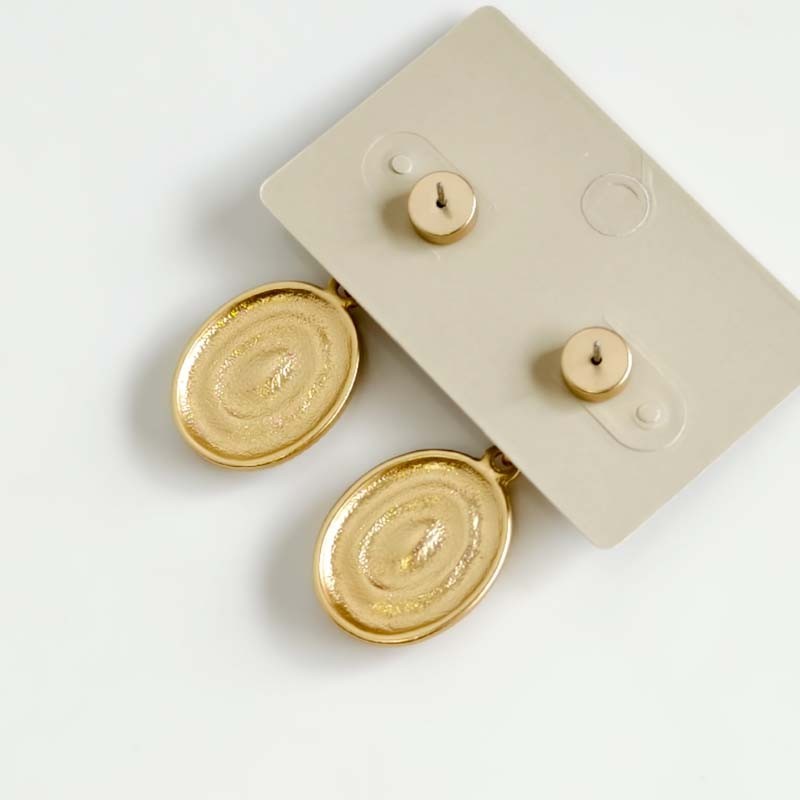New 45mm Chicos Oval Heavy Drop Earrings Chic Women Party Vacation Jewelry Gift