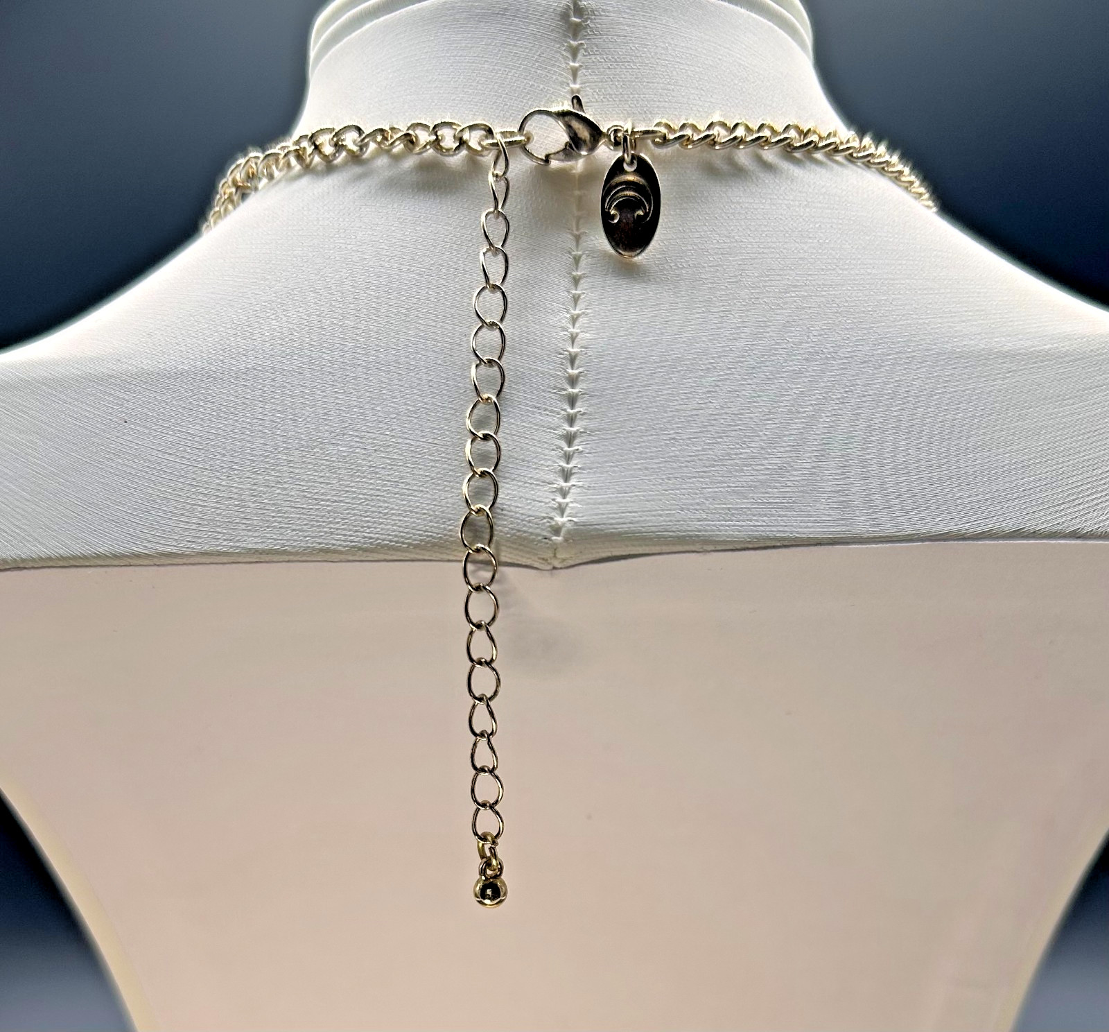 Bold Floral Bib Statement Necklace Pink Mint White Cream Pearl Rhinestones