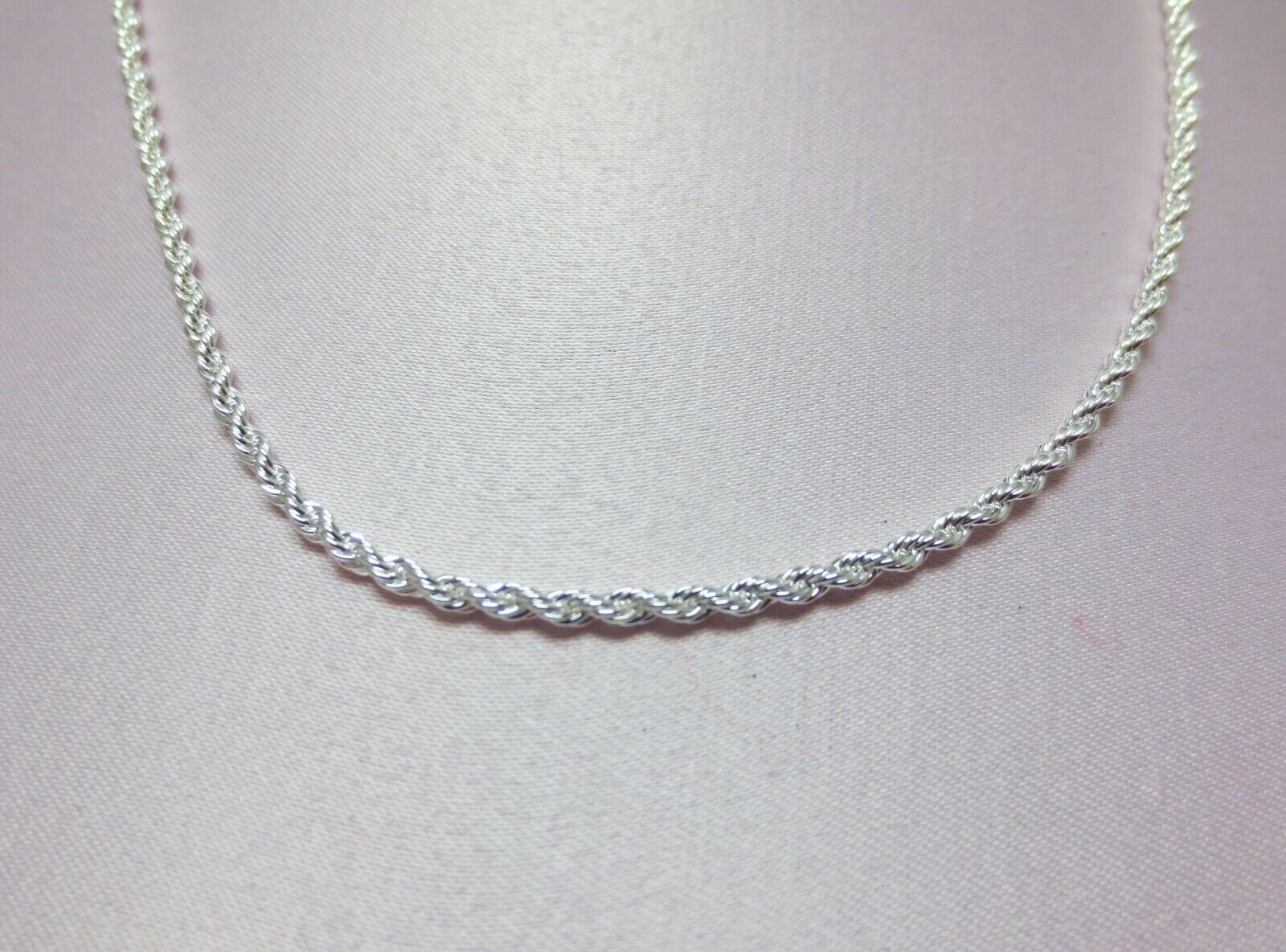 2.5 MM ROPE 10 1/2 INCH STERLING SILVER PLATED ANKLE CHAIN
