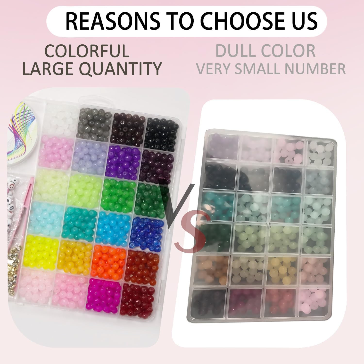 6mm Glass for Bracelets 1400pcs 24 Colors Round Crystal Glass Bracelet