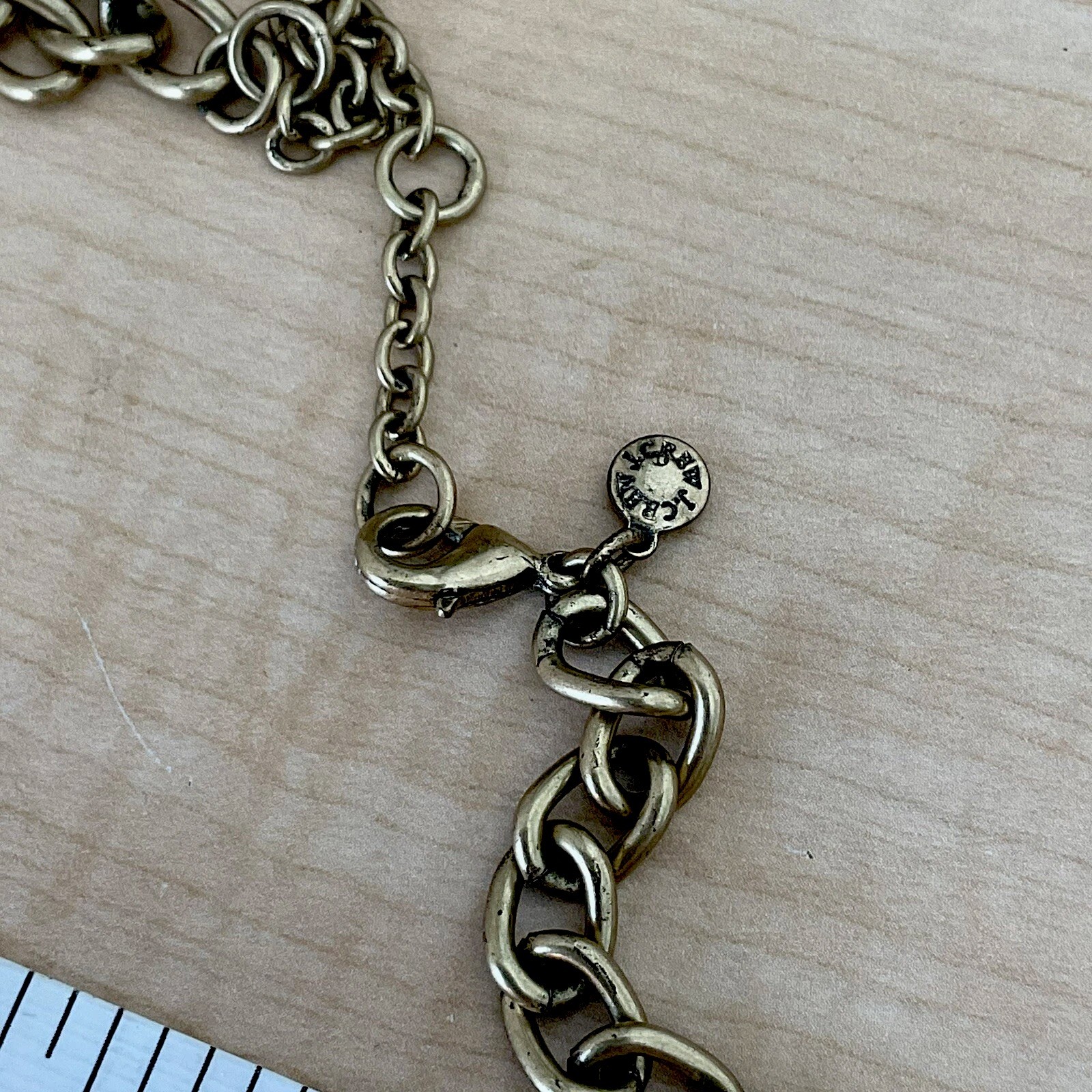 J CREW necklace with green stones_16 in Total length
