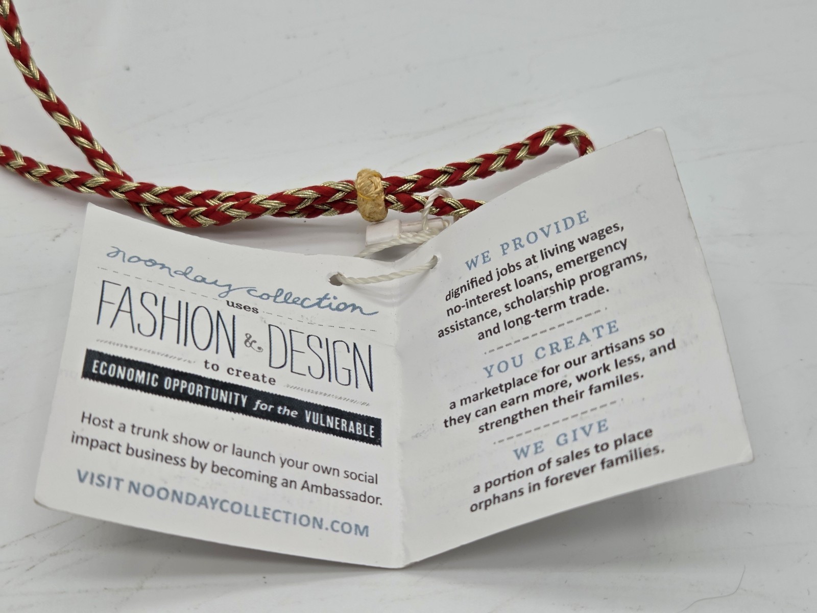 Noonday Collection Beaded Statement Necklace NWT Fair Trade India Adjustable…