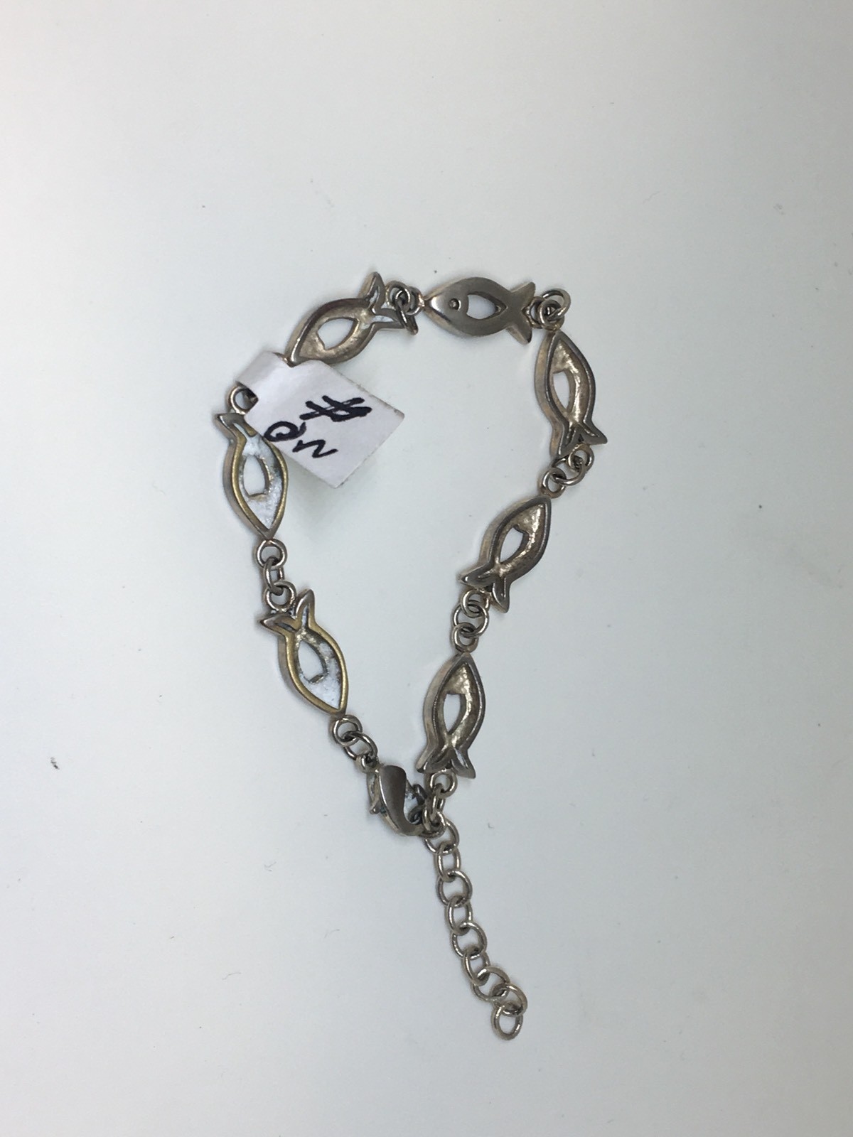 925 Silver Fish Bracelet 9.4 Grams Free Shipping