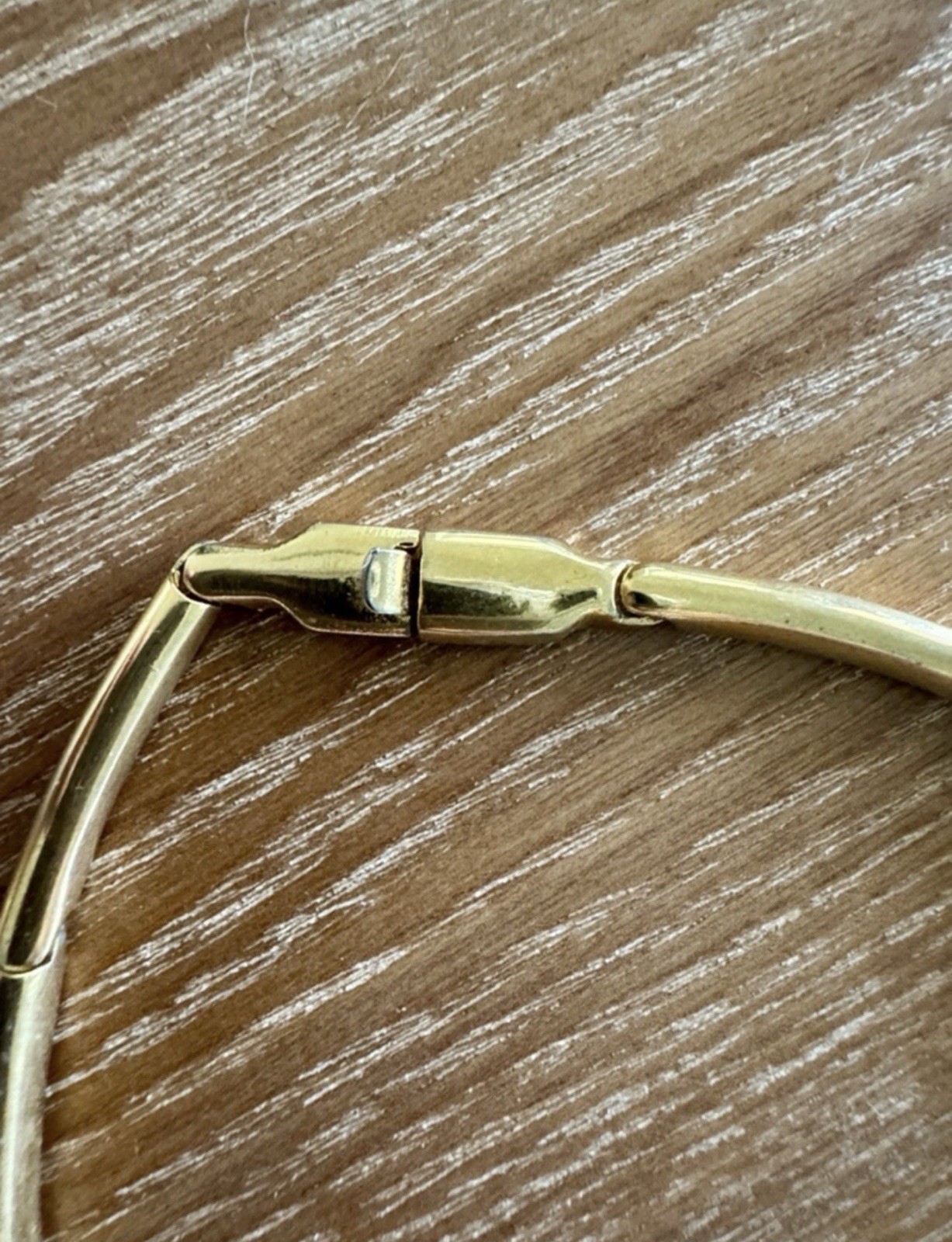 LANVIN Paris Signed Gold Tone Teardrop Pendant Charm Bar Link Necklace