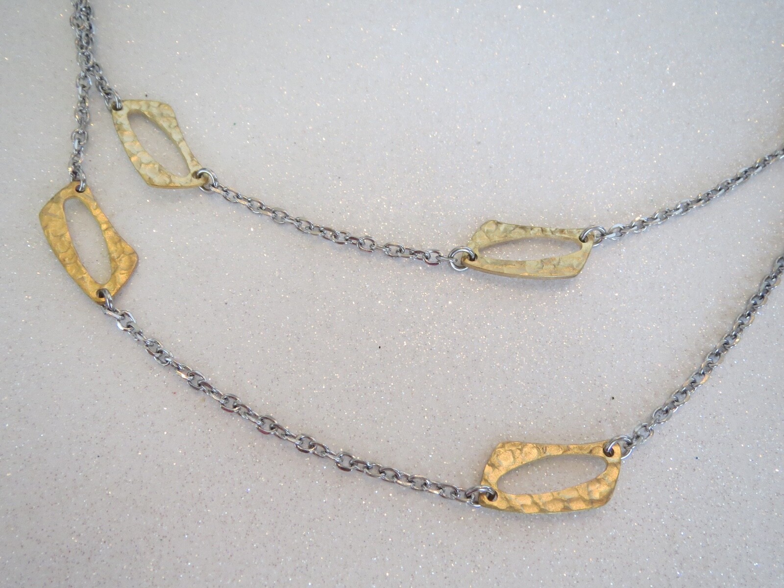 New/Tags CHISEL Brand STAINLESS STEEL 22″ Long Oval Stations Chain NECKLACE