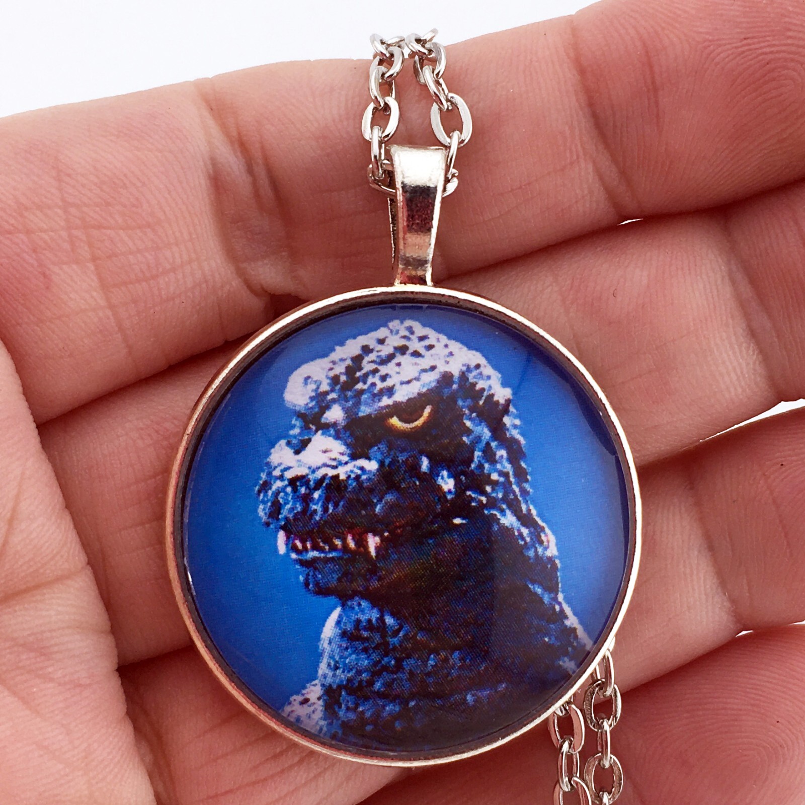 Godzilla The King Of Monsters Key Ring Cufflinks Tie Clip Necklace Ring Earrings