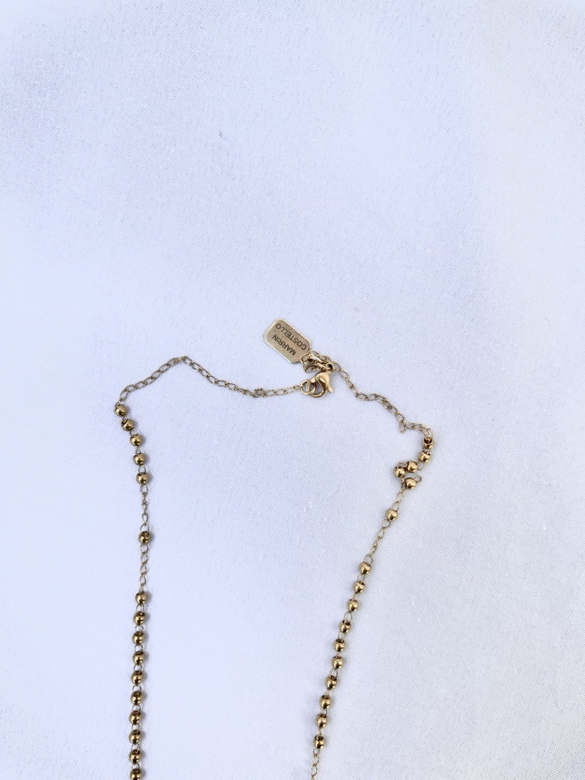 MARRIN COSTELLO | ROSARY 3MM NECKLACE 18K GOLD PLATED STAINLESS STEEL