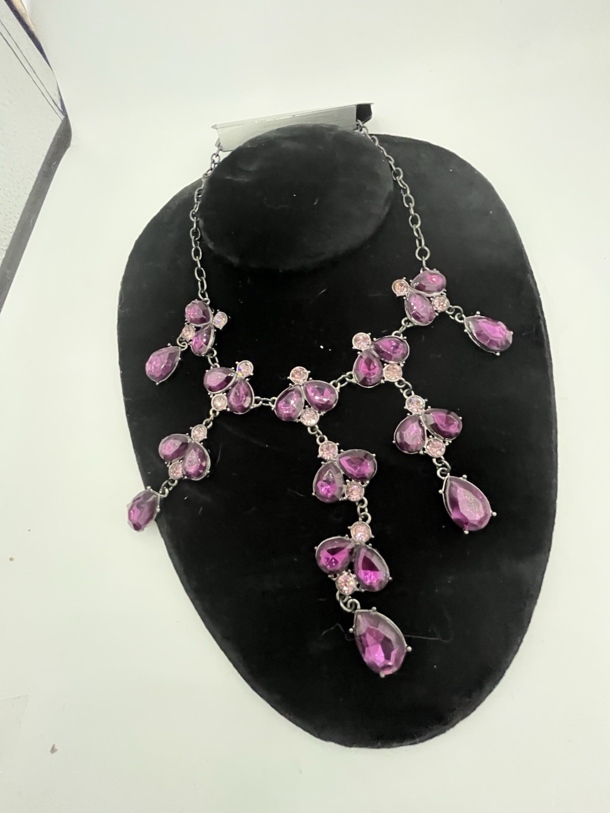 Apt 9 New Purple Layered Bib Necklace NWT