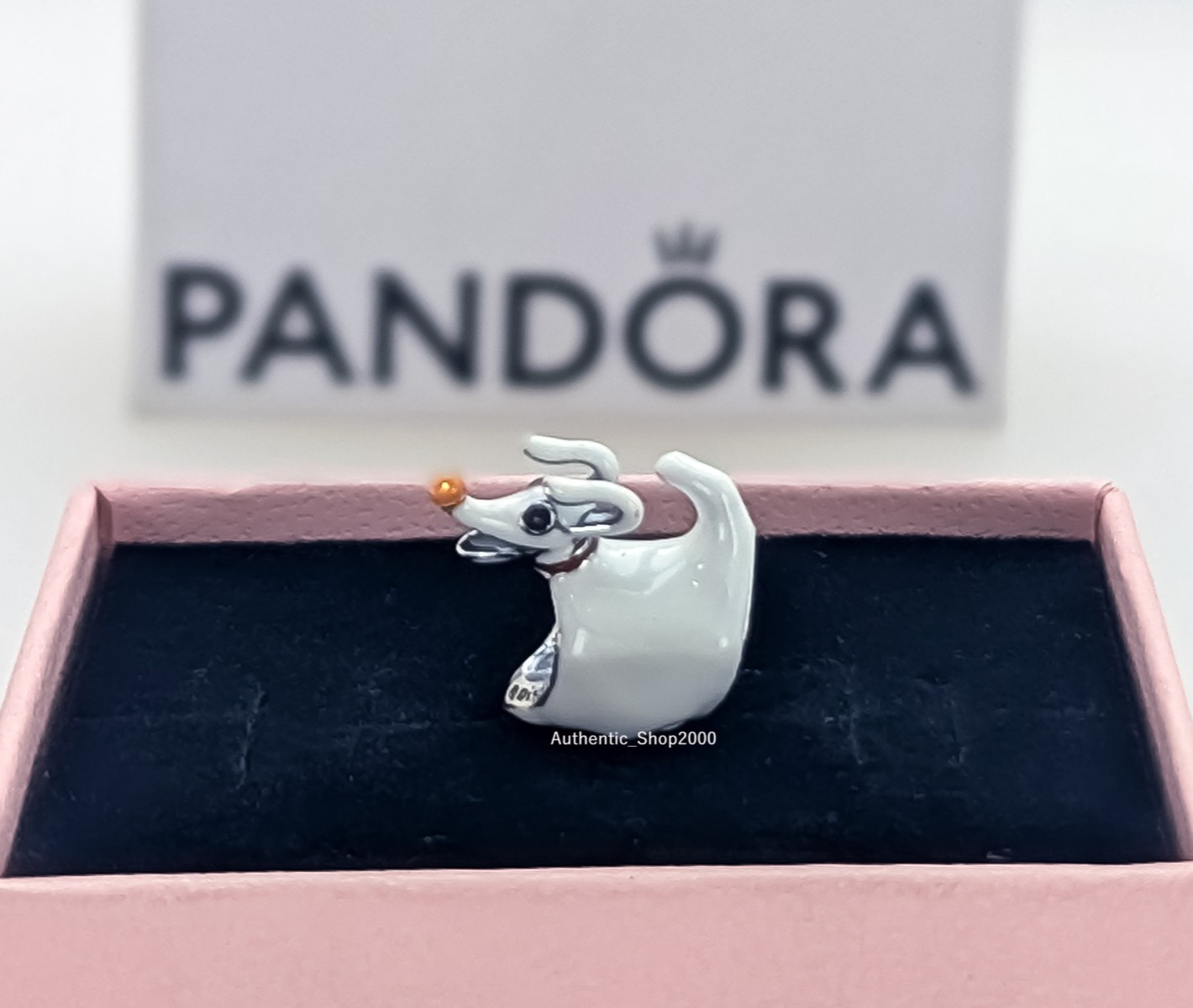New 100% PANDORA Disney The Nightmare Before Christmas Zero Dog Charm 794026C01
