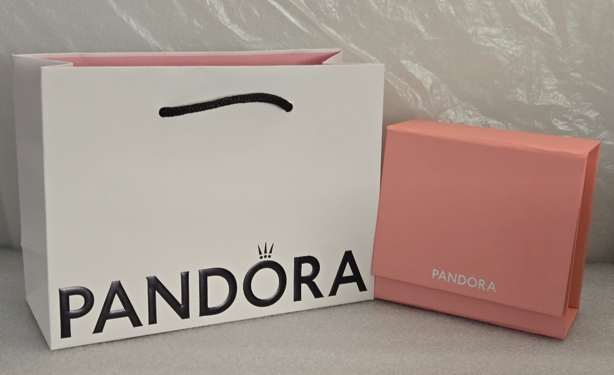 Pandora #399567C00 Moments Small Bag Charm Holder Lobster Clasp & Jump Ring
