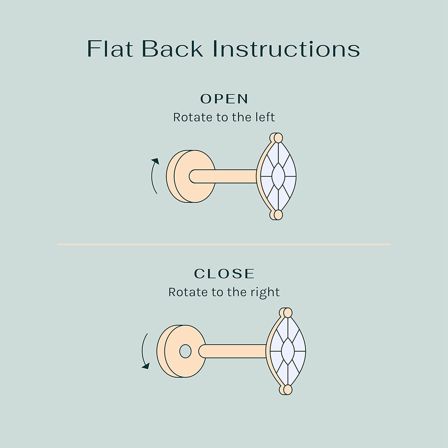 14K Gold Plated Sterling Silver Posts Dainty Mini Multi-Shape Flat Back Stud Ear