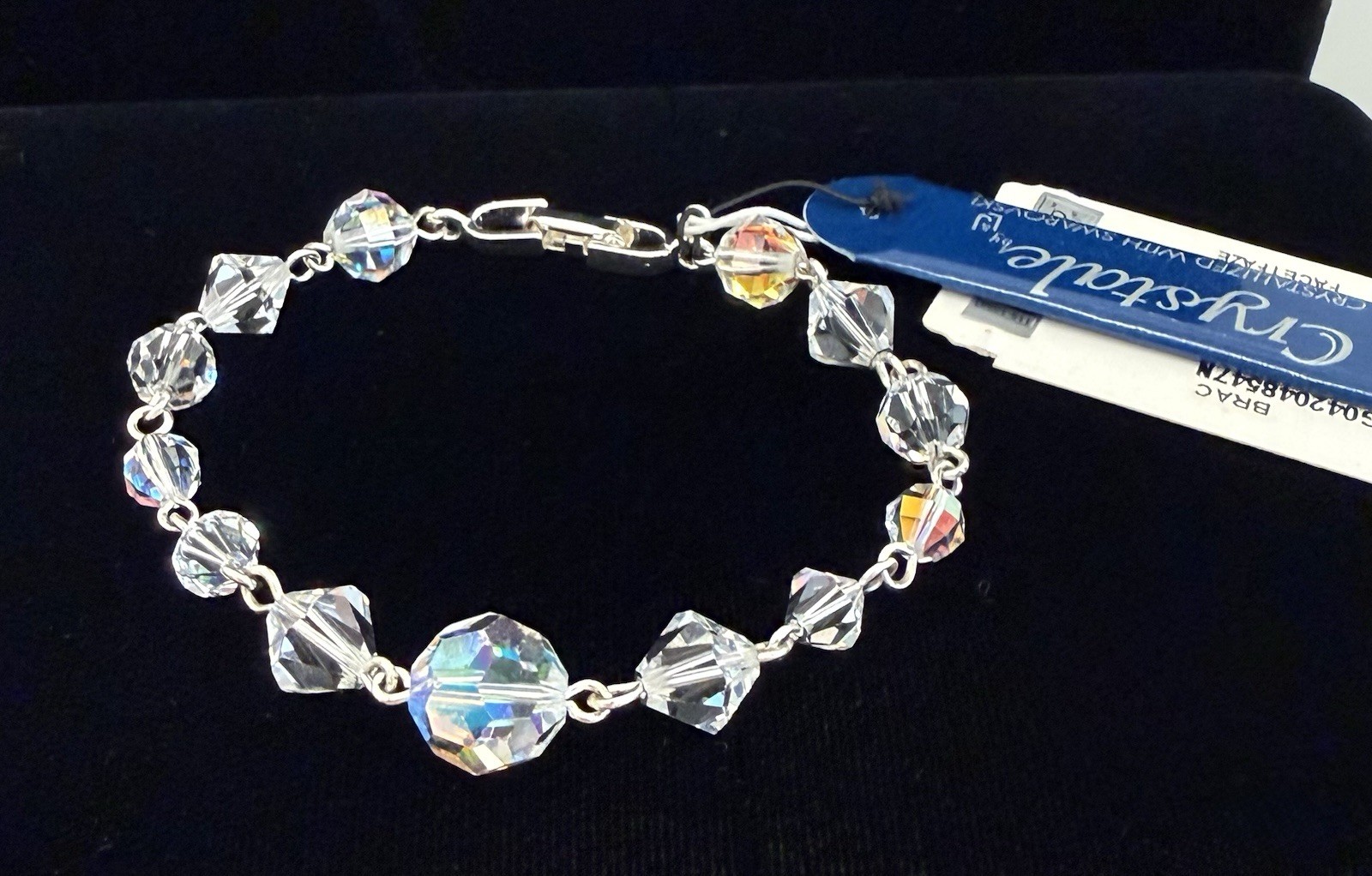 Givenchy Swarovski Crystal Beaded 7 Inch Bracelet – New With Tags – Size Small