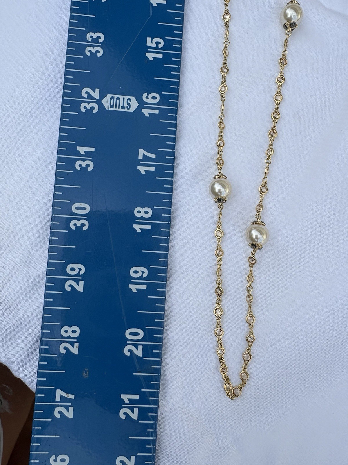 Judith Jack gold-plated sterling silver station necklace