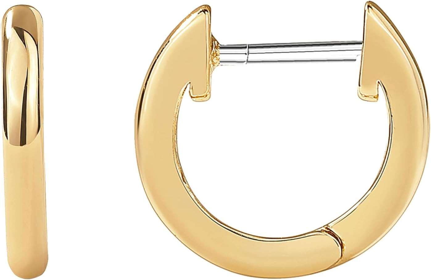 Small Gold Hoop Earrings for Women – 14K Gold Plated Huggie Earring | Hypoallerg