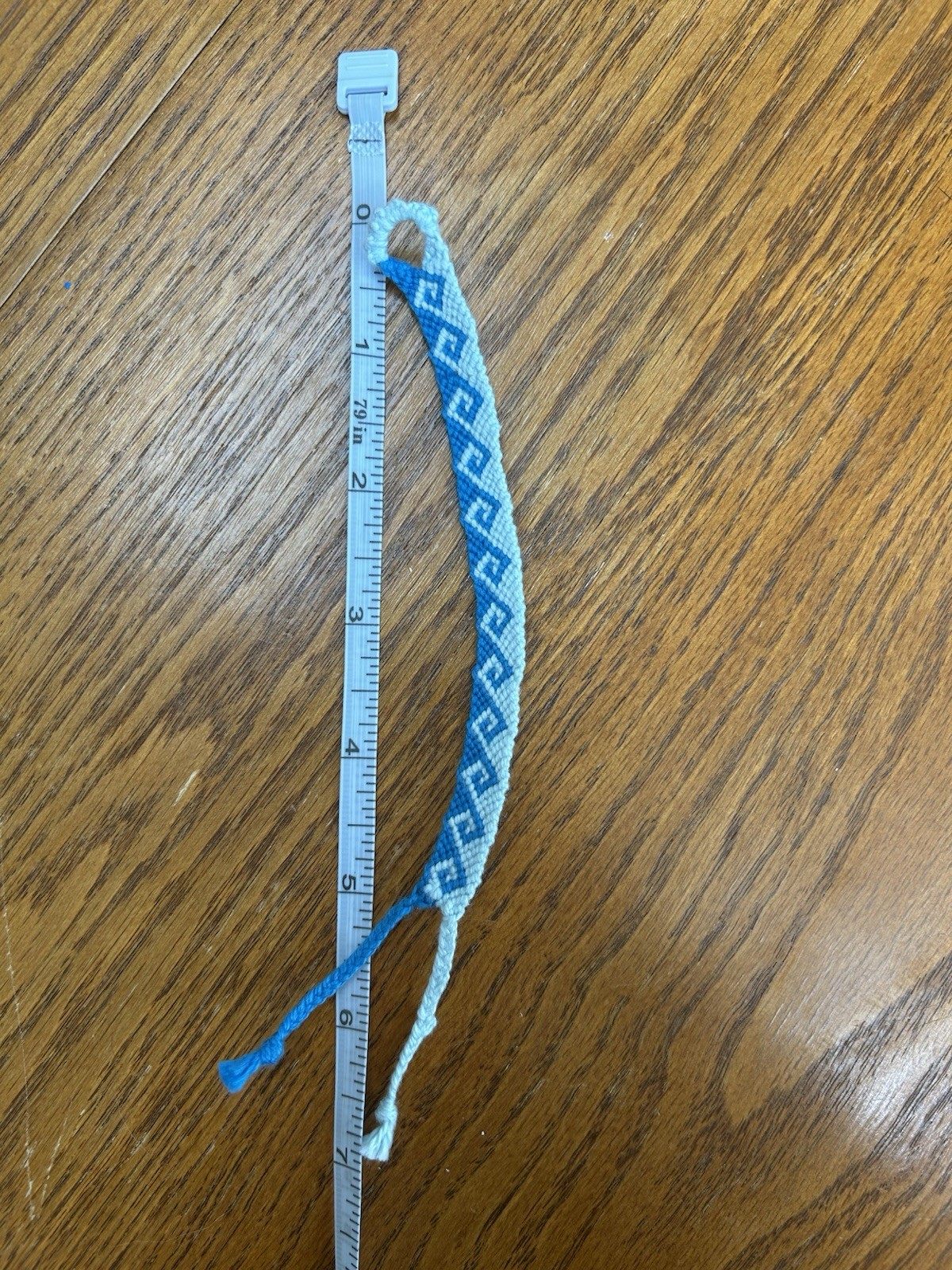Ocean Current Greek Wave Friendship Bracelet | Woven Embroidery Floss Jewelry