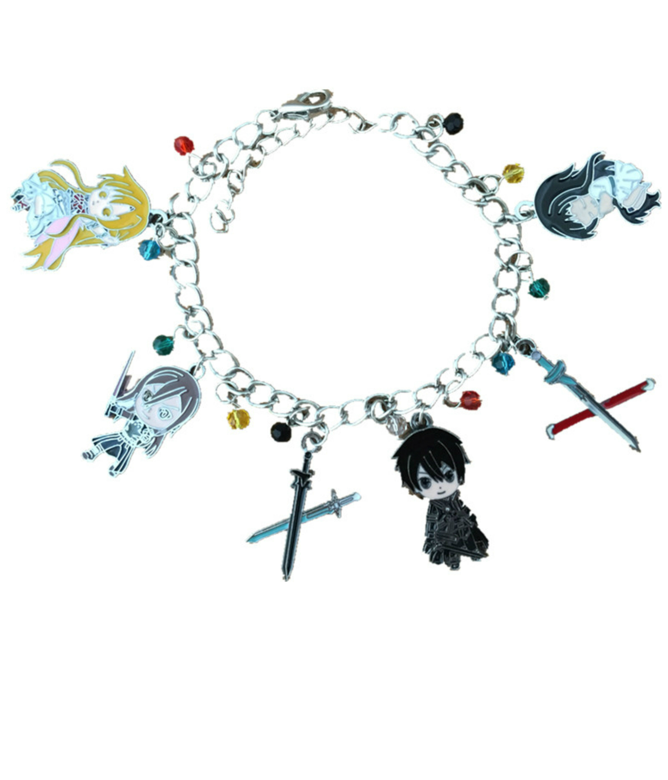 Sword Art Online Fashion Novelty Charm Bracelet Anime Manga Series with Gift Box