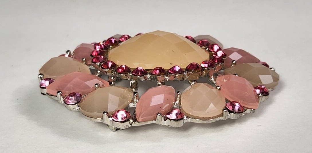 Art Deco Faux Rhinestones Fashion Pin Brooch Jewelry lot of 7
