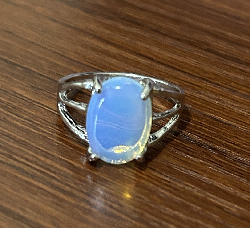 Opalite Oval Cocktail Ring