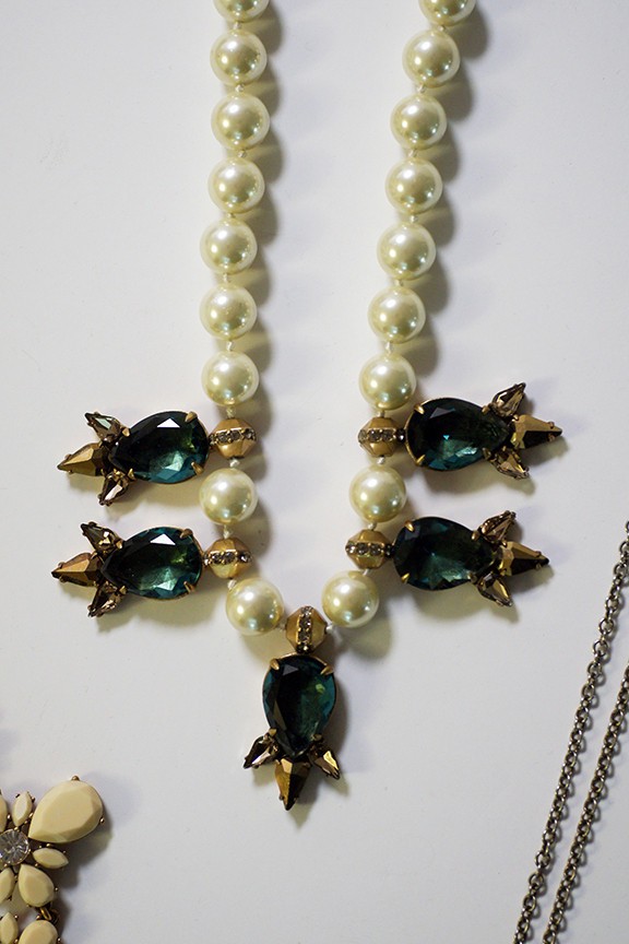 Assorted Lot of 10 Necklaces – 8 J. Crew + 2 Others – Mixed Materials/Metals
