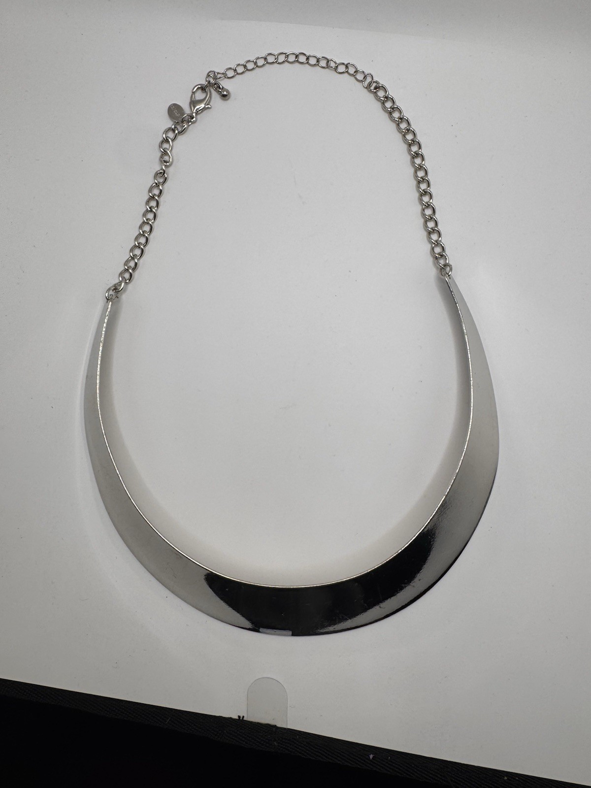 Express Chunky Silver Tone Statement Collar Necklace 2010s Modern