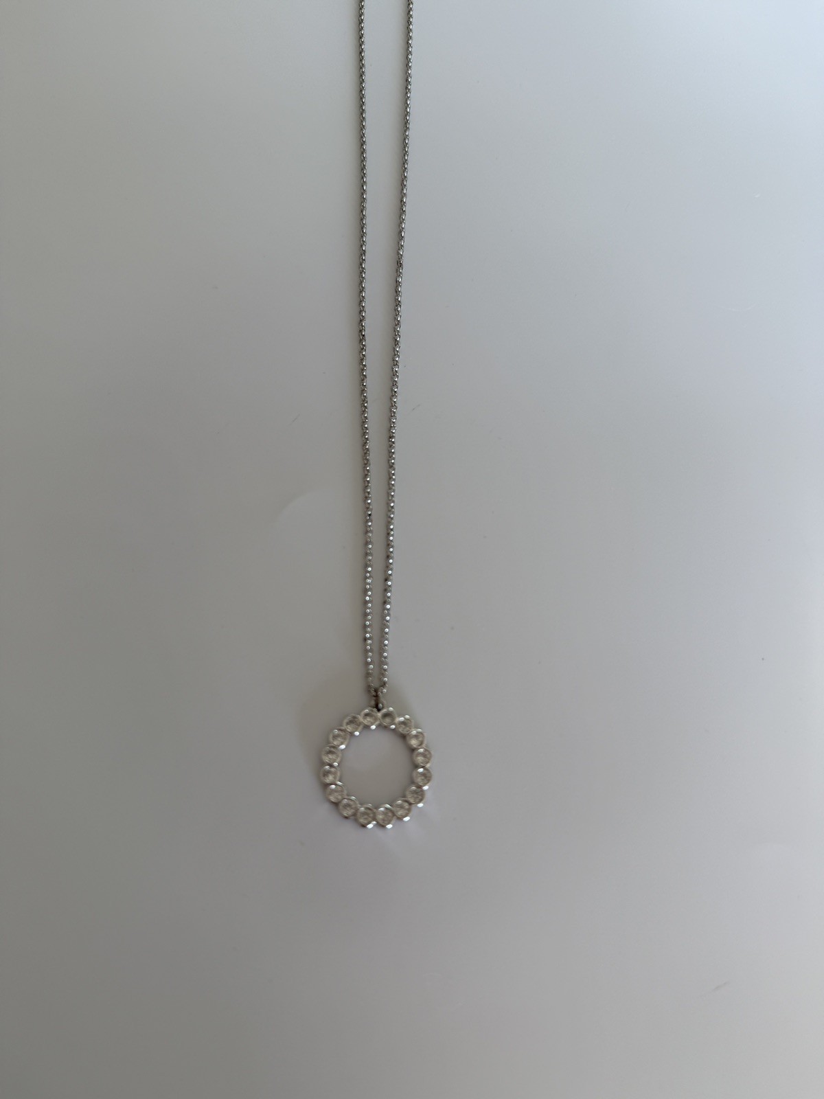 Kate Spade New York Women’s Full Circle Mini Pendant Necklace Silver Color