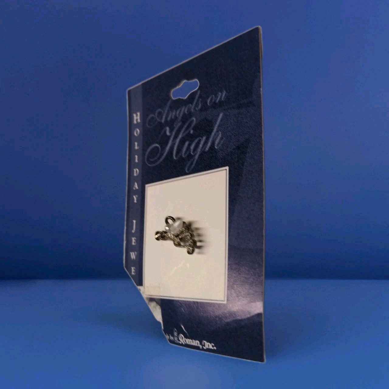 Vintage Christmas Angels on High Holiday Jewelry NIB 2002 Roman, Inc Rare USA
