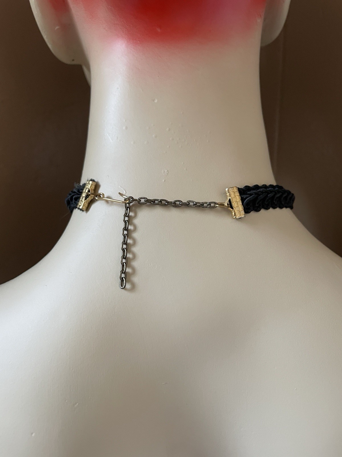Wearable Art Woven Religious Pendant Tassel Choker Necklace