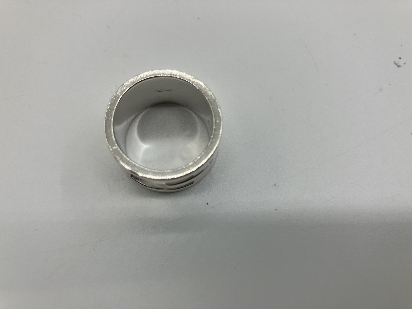 GUCCI Iconic Ring SV925 11.5g 12 (US 6.5)(52) Ring Width 1.2cm Free Shipping